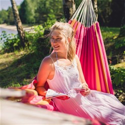 Komplet Star Set Stojalo Amazonas Kronos + Viseča Mreža Santana Pink