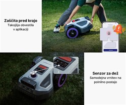 Robotska kosilnica ANTHBOT M5 LiDAR, brez žice, 500m2, 360° LiDAR + Dual Vision