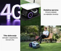 Robotska kosilnica ANTHBOT M5 LiDAR, brez žice, 500m2, 360° LiDAR + Dual Vision