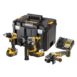 SET 3 ORODIJ DEWALT XR 18V 2X5,0 AH TSTAK DCK355P2T