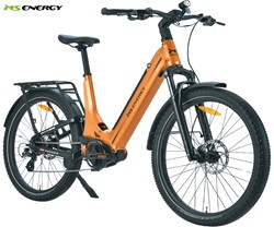 Električno kolo MS ENERGY MOKOSHA, SUV, 250W 70Nm motor, 576Wh baterija, oranžno