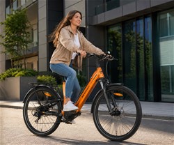 Električno kolo MS ENERGY MOKOSHA, SUV, 250W 70Nm motor, 576Wh baterija, oranžno