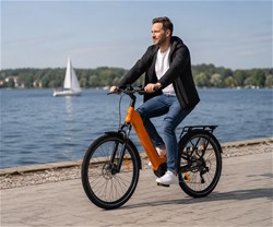 Električno kolo MS ENERGY MOKOSHA, SUV, 250W 70Nm motor, 576Wh baterija, oranžno