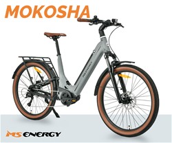 Električno kolo MS ENERGY MOKOSHA, SUV, 250W 70Nm motor, 576Wh baterija, sivo
