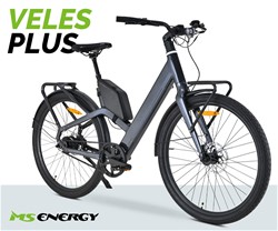 Električno kolo MS ENERGY VELES PLUS, 250W motor, 360Wh baterija, LCD, črno
