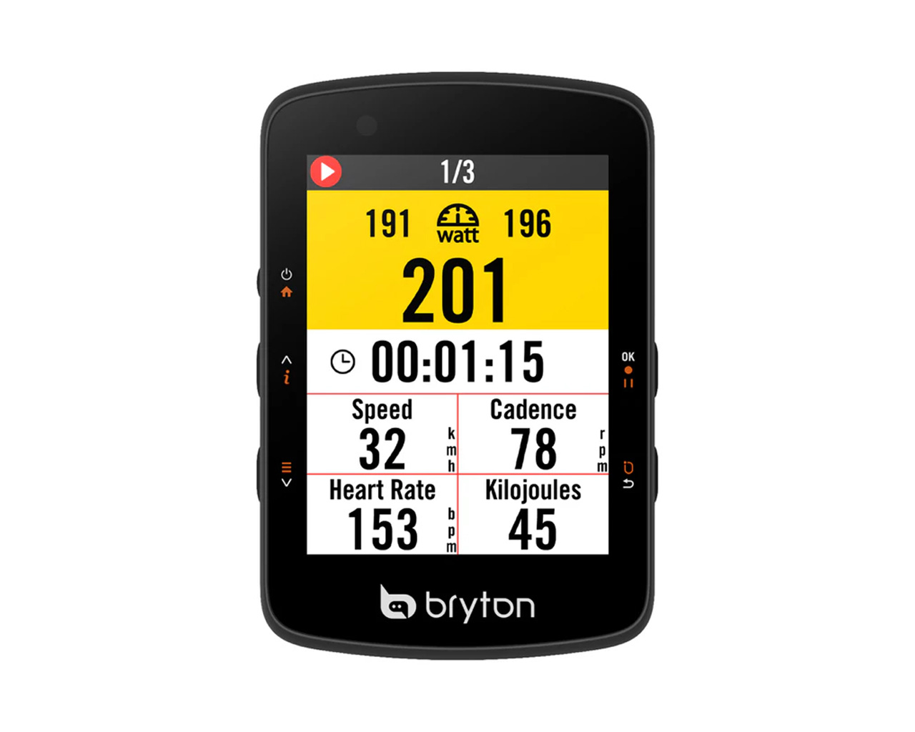 Kolesarski računalnik Bryton Rider 550 E, USB-C