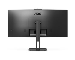Ukrivljen LED monitor AOC CU34V5CW/BK 34 VA WQHD 100Hz USB-C s spletno kamero