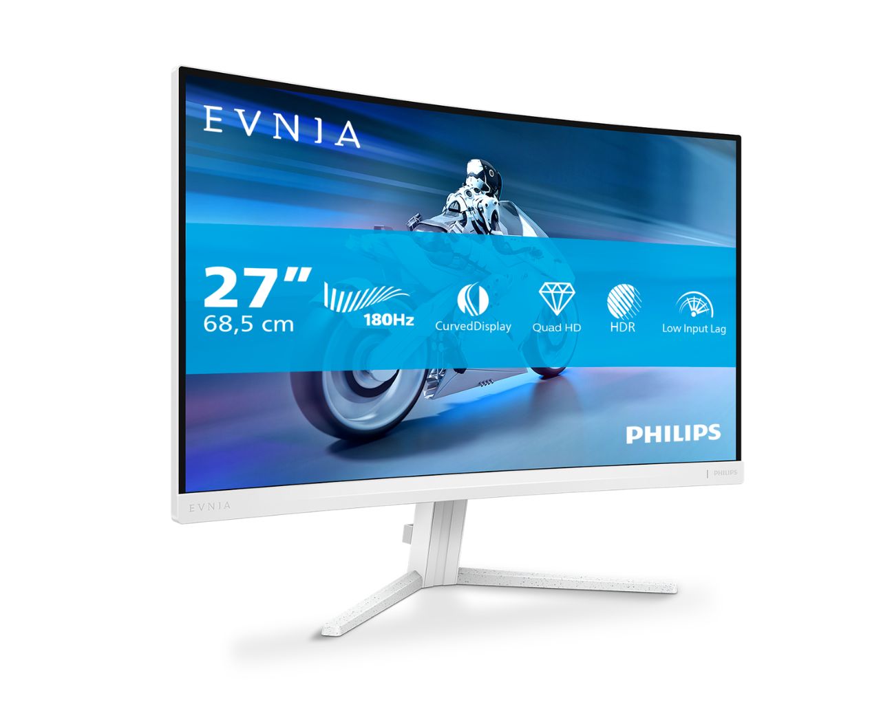 Ukrivljen gaming monitor Philips Evnia 27M2C5501 27 QHD FVA 180Hz Ambiglow