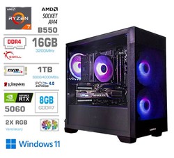 Računalnik PCX Exton R7 5700X 16GB 1TB RTX5060 W11