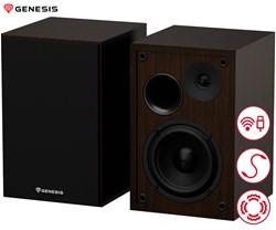 Računalniški zvočniki GENESIS ARSEN 302BT, 20W, BassReflex, gumbi, MDF, rjav