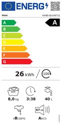 Pralni stroj HAIER HW80-B14367U-S