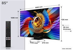 Televizor TCL 4K Premium SQD-Mini LED 85Q7D Pro