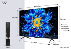 Televizor TCL 4K Premium QD-Mini LED 55P8L