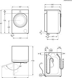 Pralni stroj Electrolux EW7F3614SUE. 10 kg