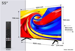 Televizor TCL 4K Premium QLED 55P7L