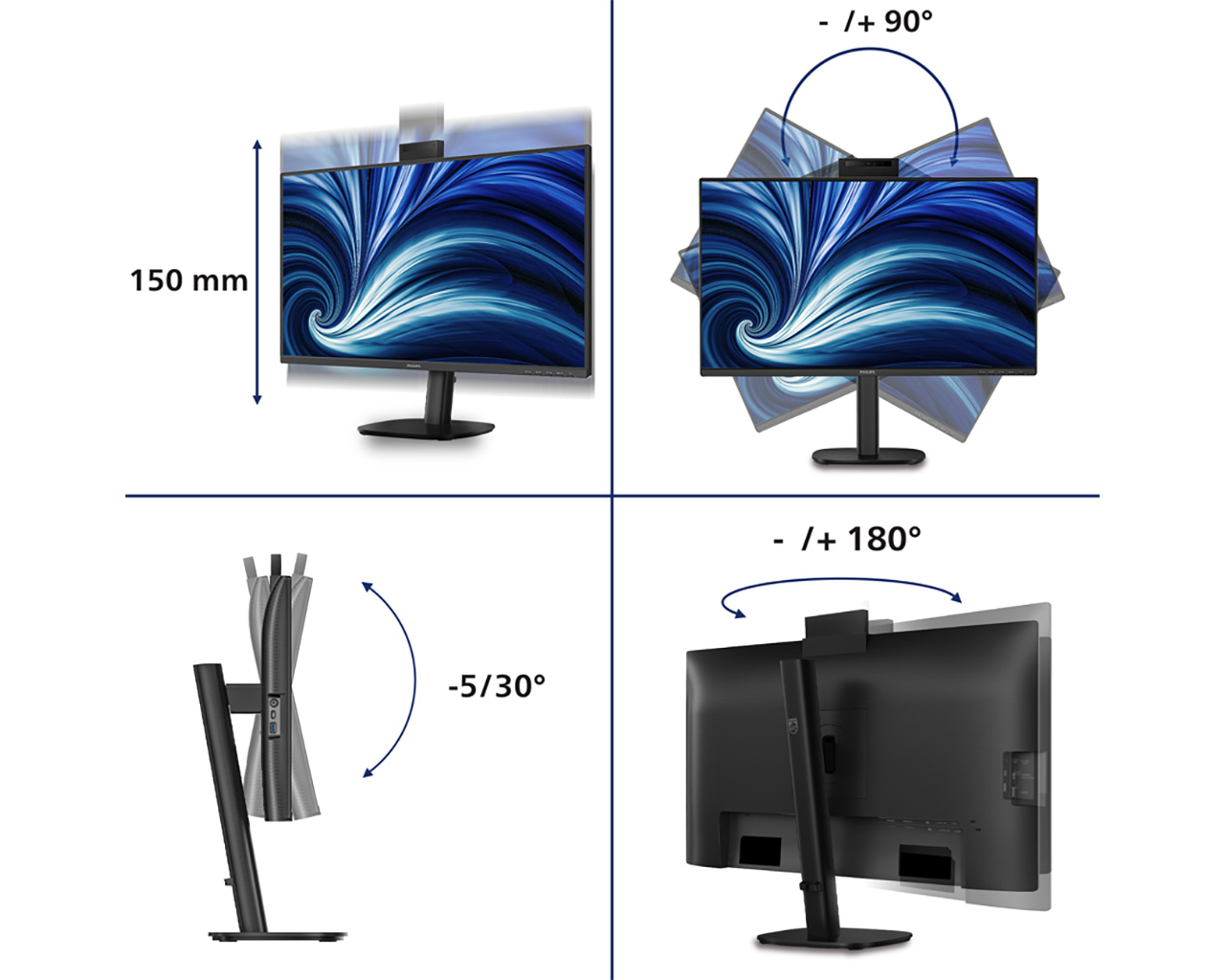 LED monitor Philips 27B2N3500JH 27