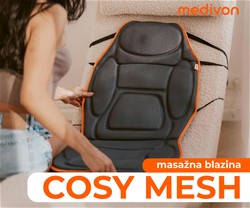Masažna blazina MEDIVON COSY MESH, profesionalna, VIBRACIJSKA masaža, daljinec