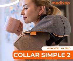 Masažna naprava za telo MEDIVON COLLAR SIMPLE 2 , profesionalna,3 načini