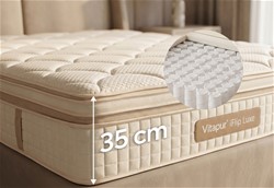 Hibridno ležišče Vitapur Premium iFlip Luxe – 35 cm - 180x200