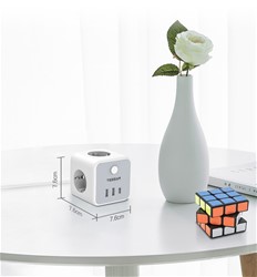 Tessan 301C namizni razdelilec, 3x vtičnica, 2x USB-A, 1x USB-C