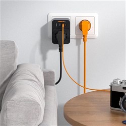 Tessan FW01DE00 vtični razdelilec, 1x vtičnica, 2x USB-A, 2x USB-C PD 30W