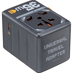 Tessan WTA02 potovalni adapter, 2x USB-A, 2x USB-C, 35W