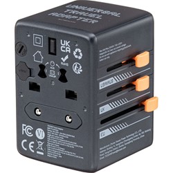 Tessan WTA02 potovalni adapter, 2x USB-A, 2x USB-C, 35W