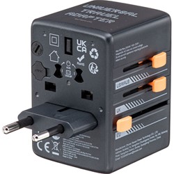 Tessan WTA02 potovalni adapter, 2x USB-A, 2x USB-C, 35W