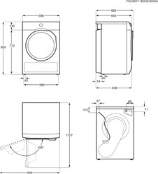 Sušilni stroj Electrolux EW6D98BEE, 8 kg