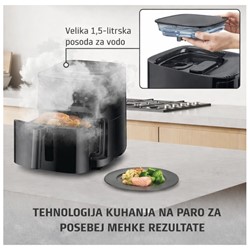 Cvrtnik na vroči zrak z dodatno funkcijo sopare 1700W CASO Steam & Air Fry 700
