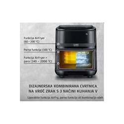 Cvrtnik na vroči zrak z dodatno funkcijo sopare 1700W CASO Steam & Air Fry 700