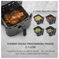 Cvrtnik na vroči zrak z dodatno funkcijo sopare 1700W CASO Steam & Air Fry 700