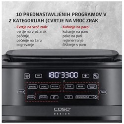 Cvrtnik na vroči zrak z dodatno funkcijo sopare 1700W CASO Steam & Air Fry 700