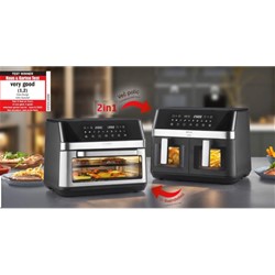 Cvrtnik na vroči zrak v kombinaciji s pečico 2 v 1 2200W CASO AirFry Duo Chef
