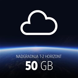 Dodaten zakup prostora v T-2 oblaku - Horizont 50GB