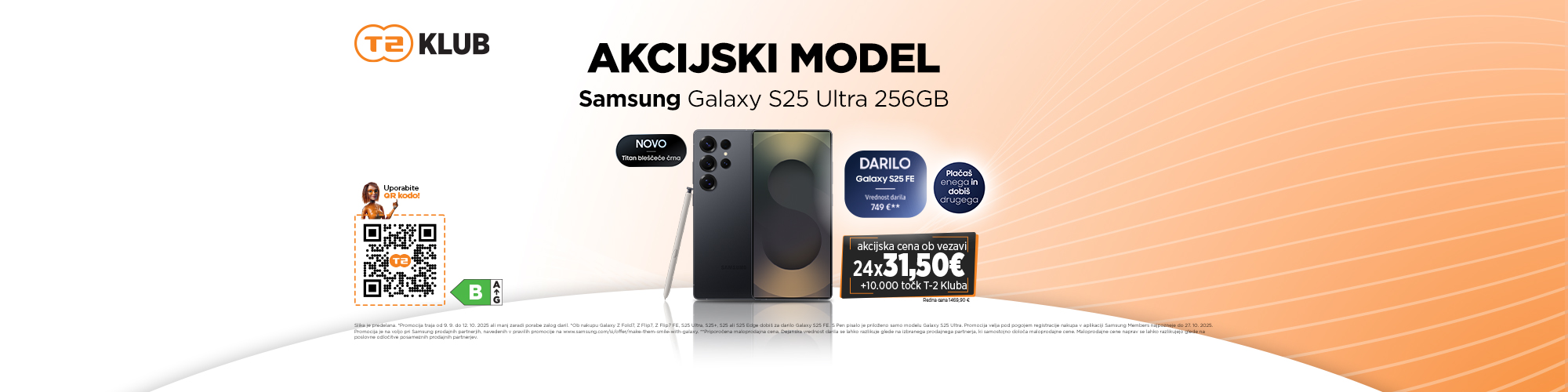 Akcijski model september, posodobljeno z nacionalno. Samsung