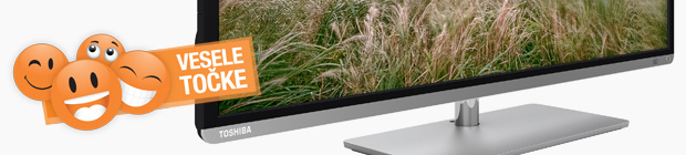 Vesele Točke - Toshiba TV diagonala 101 cm